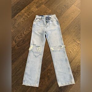 Re/done distressed blue jeans 23